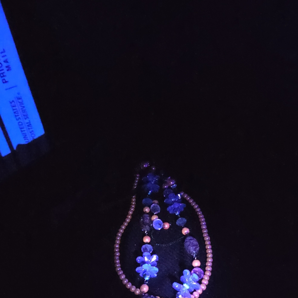 Selenium Vintage Purple String Necklace